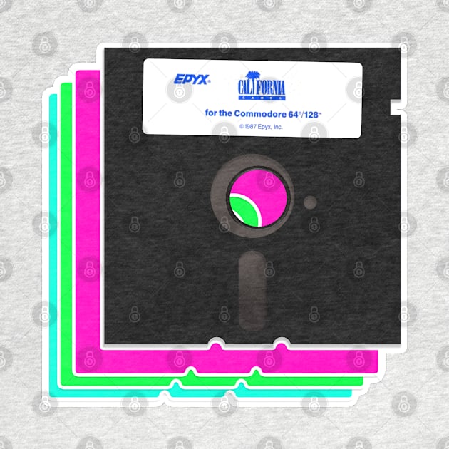 California Games - Floppy Disk by RetroTrader
